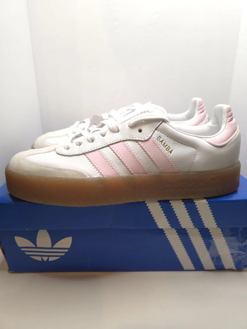 Adidas Samba Platform White & Pink